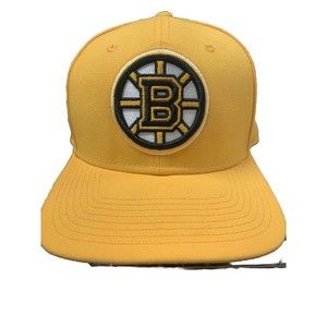 Boston Bruins NHL Hockey Hat Cap Zephyr Gold Adult M/L Fitted Embroidered Logo